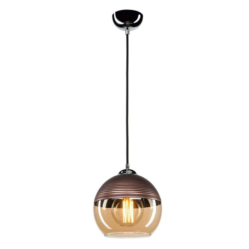 ADWAIT Amber Glass Luster Pendant Light (Set of 1)